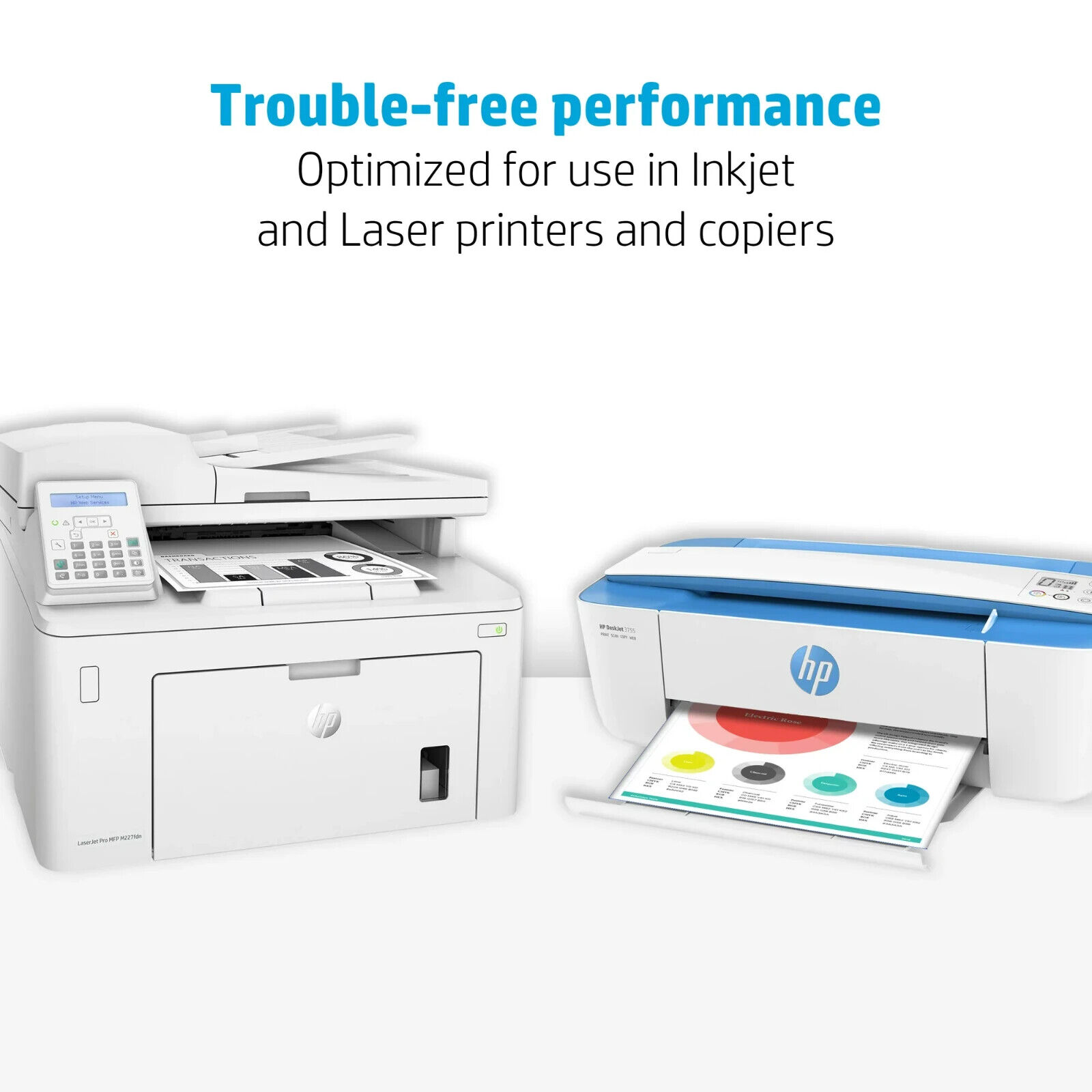 1x HP Printer Paper - Copy And Print, 20 lb., 8.5" x 11", 500 Sheets, 1 Ream.- - Görsel 5