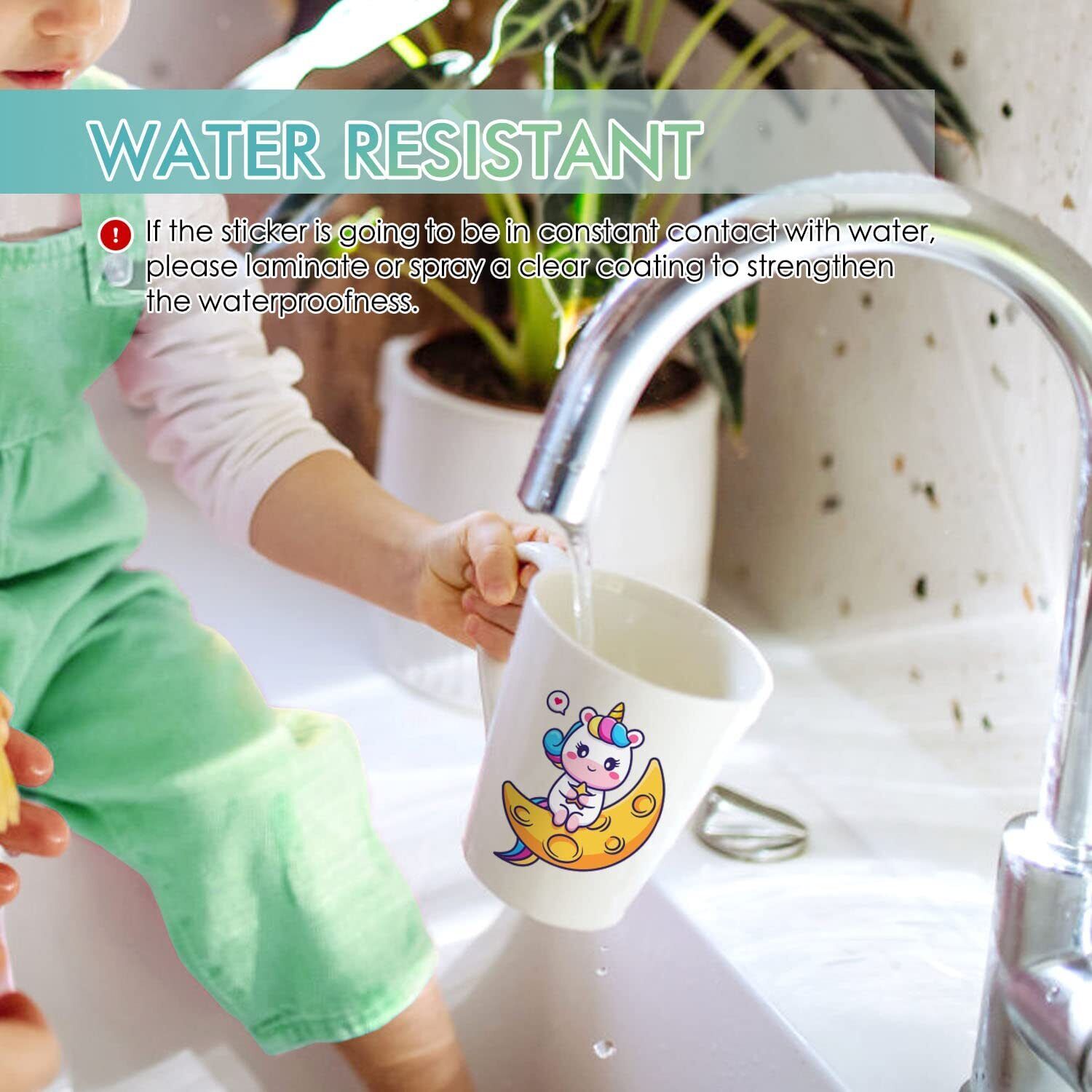 Koala Waterslide Decal Paper Inkjet CLEAR 20 Sheets 8.5x11 Water Slide Transfer - Görsel 5