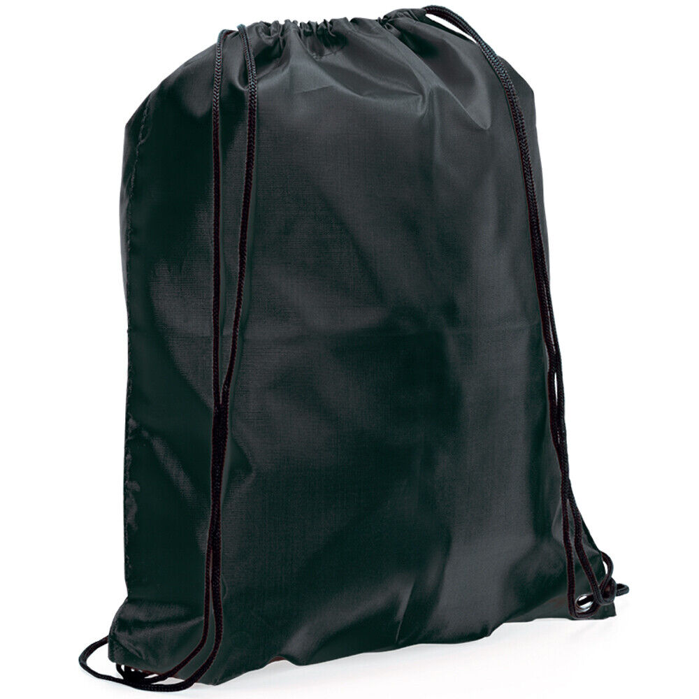 NYLON DRAWSTRING BACKPACK BAG - SCHOOL GYM SPORTS PE BOOKS DANCE - RUCKSACK NEW - Görsel 2