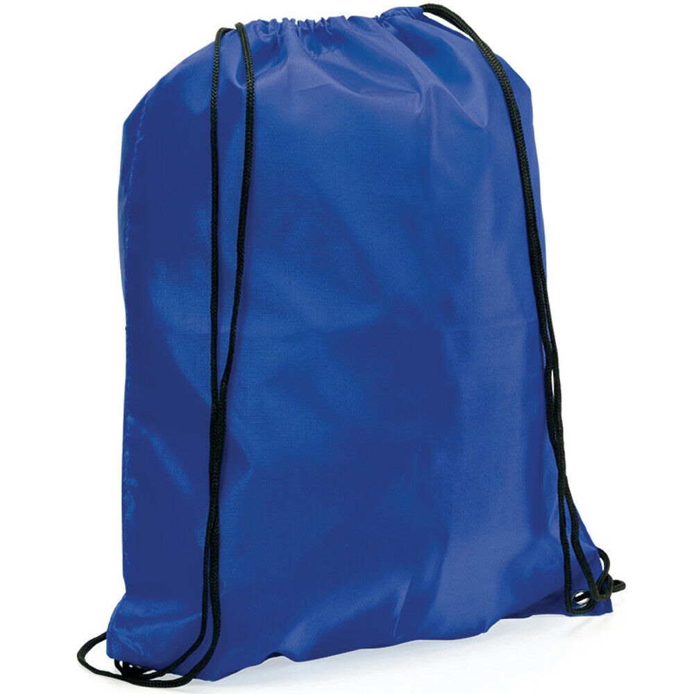 NYLON DRAWSTRING BACKPACK BAG - SCHOOL GYM SPORTS PE BOOKS DANCE - RUCKSACK NEW - Görsel 8