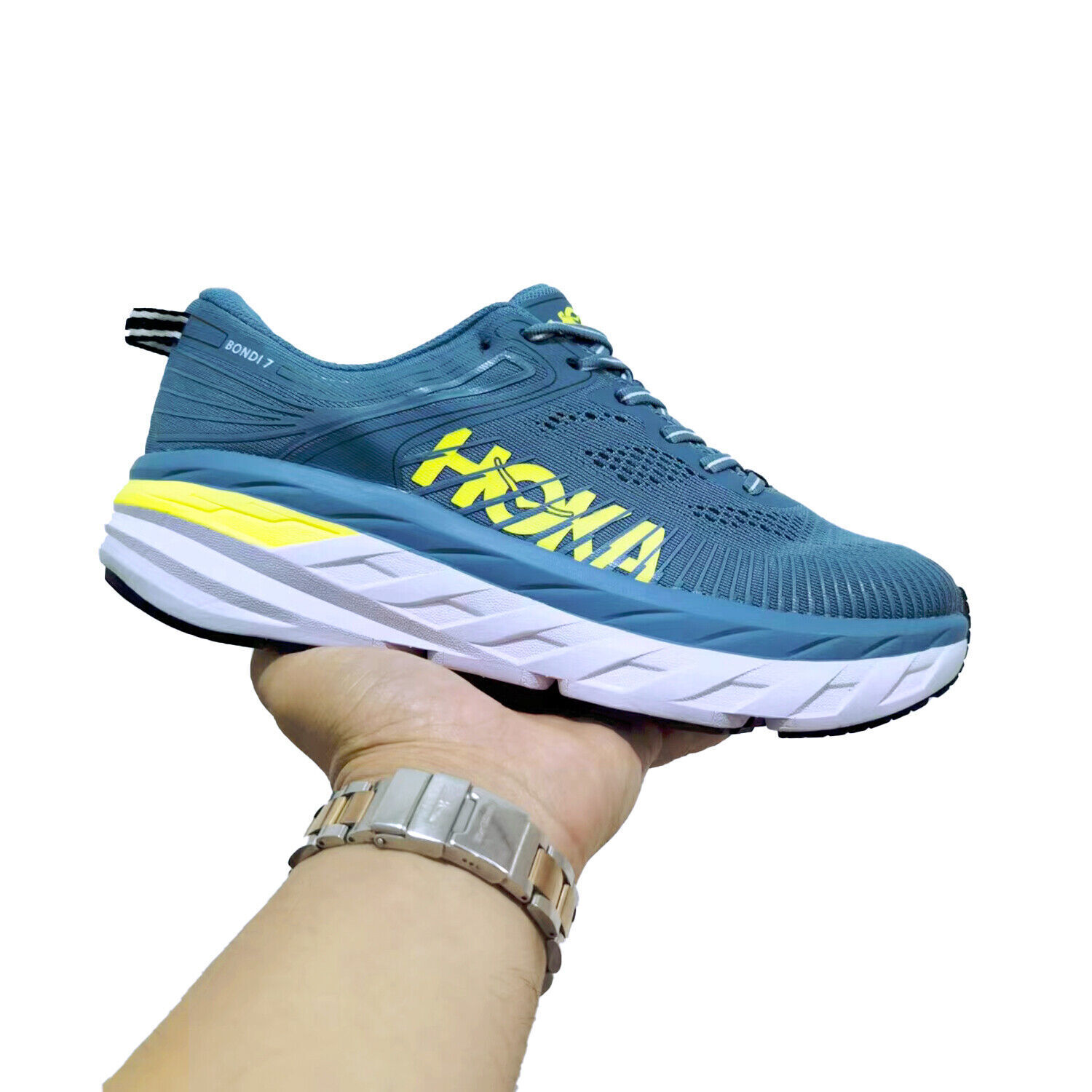 Hoka One One Bondi 7 Men's Running Shoes Sneakers Athletic GYM Sport Trainer Man - Görsel 6