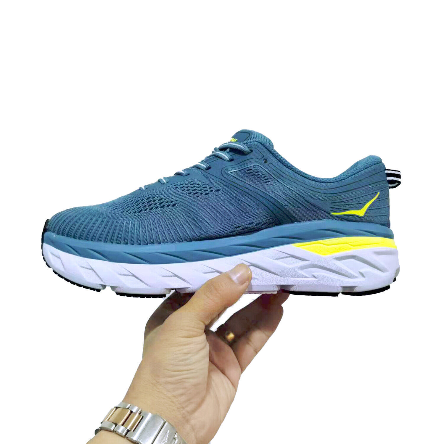 Hoka One One Bondi 7 Men's Running Shoes Sneakers Athletic GYM Sport Trainer Man - Görsel 7
