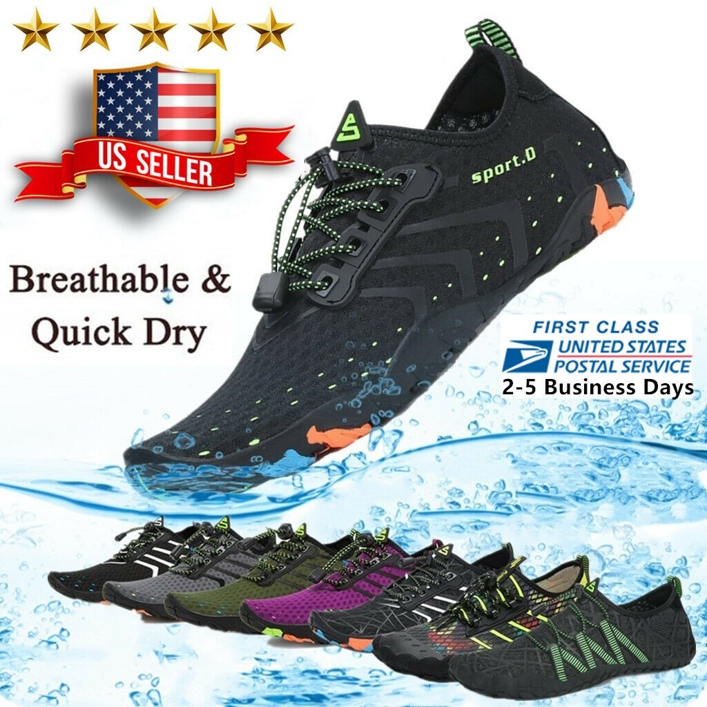 Water Shoes Quick Dry Barefoot for Swim Diving Surf Aqua Sport Beach Vacation - Görsel 1