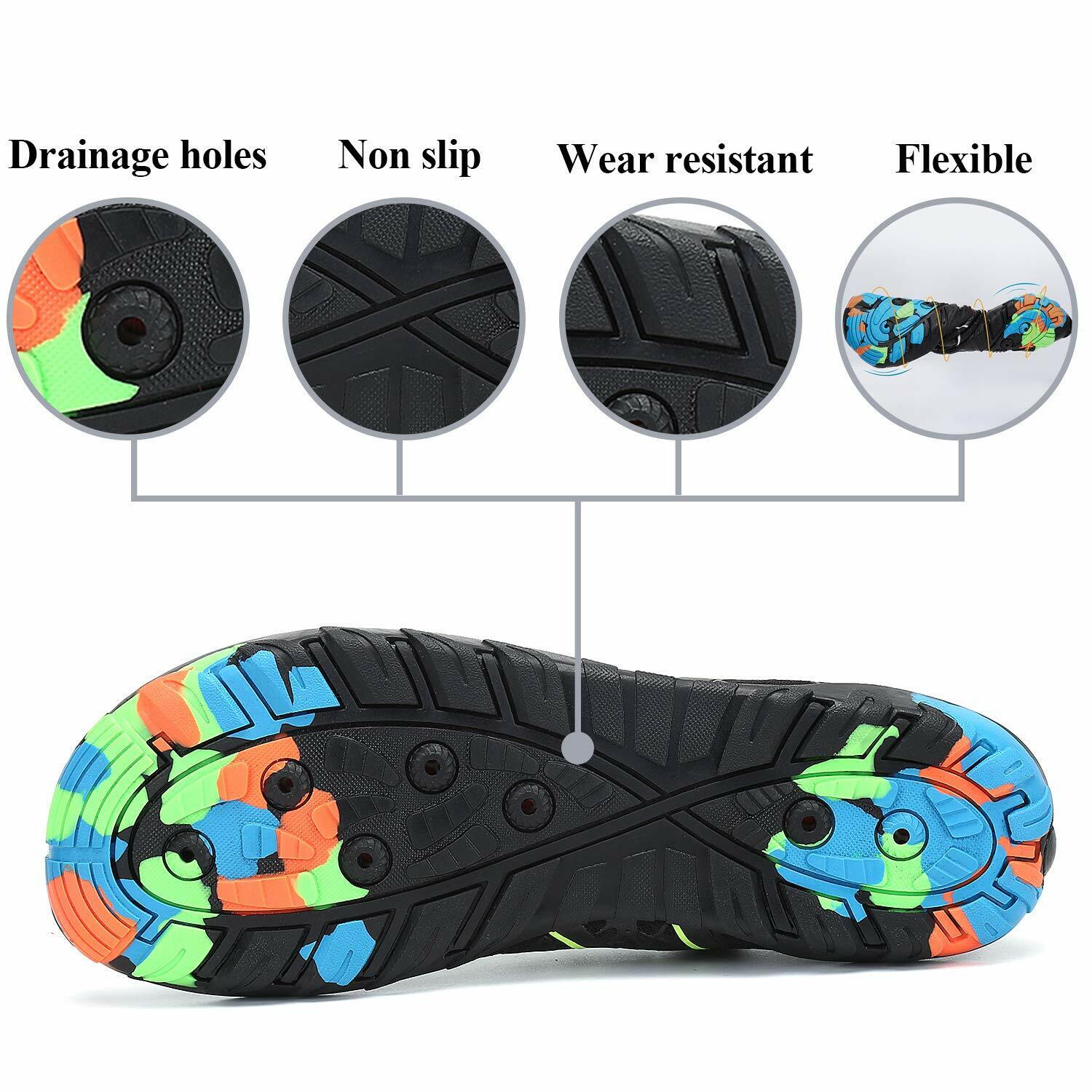 Water Shoes Quick Dry Barefoot for Swim Diving Surf Aqua Sport Beach Vacation - Görsel 4