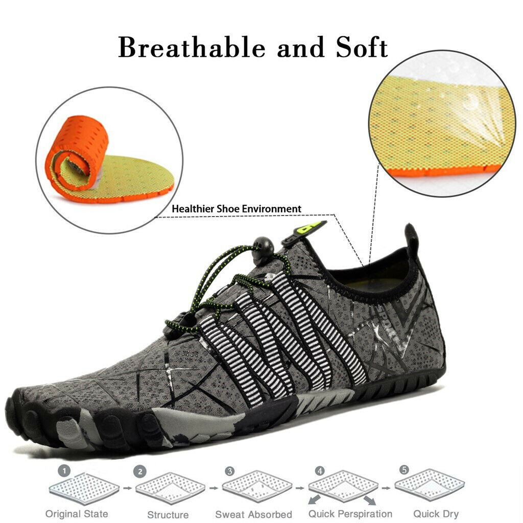 Water Shoes Quick Dry Barefoot for Swim Diving Surf Aqua Sport Beach Vacation - Görsel 5