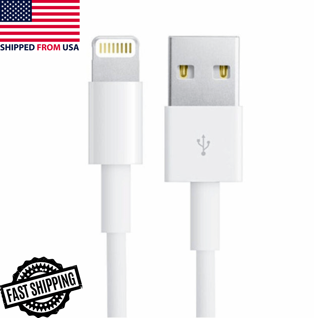 Charging Cable Charger Cord for Apple iPhone 13 12 11 X Pro Max 8 7 6S PLUS - Görsel 1