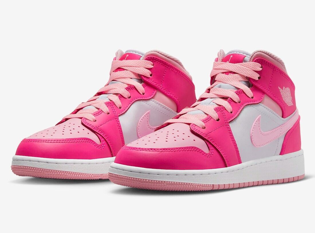 Jordan 1 Mid Fierce Pink  FD8780-116  FD8781-116 FD8782-116 - Görsel 1