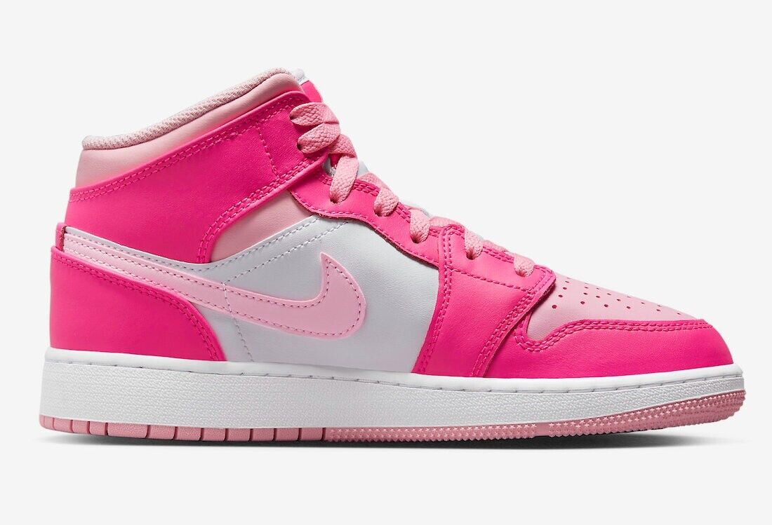 Jordan 1 Mid Fierce Pink  FD8780-116  FD8781-116 FD8782-116 - Görsel 2