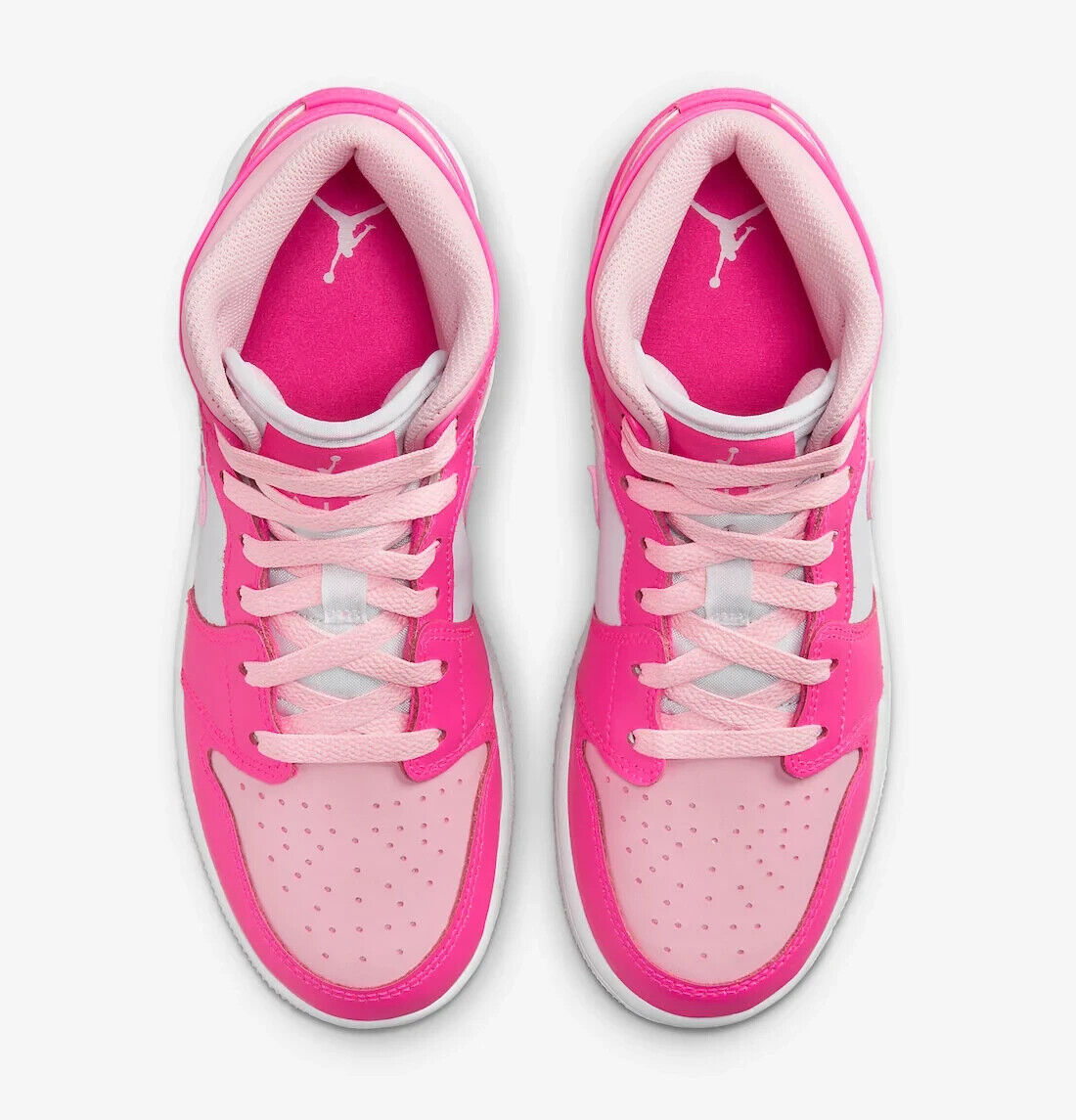 Jordan 1 Mid Fierce Pink  FD8780-116  FD8781-116 FD8782-116 - Görsel 3