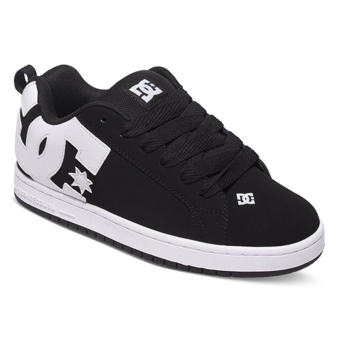DC Shoes Men's Court Graffik 100539 Skateboarding Sneaker Low Black/White - Görsel 2