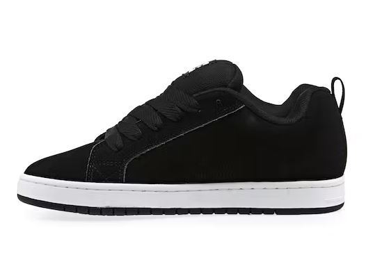 DC Shoes Men's Court Graffik 100539 Skateboarding Sneaker Low Black/White - Görsel 4