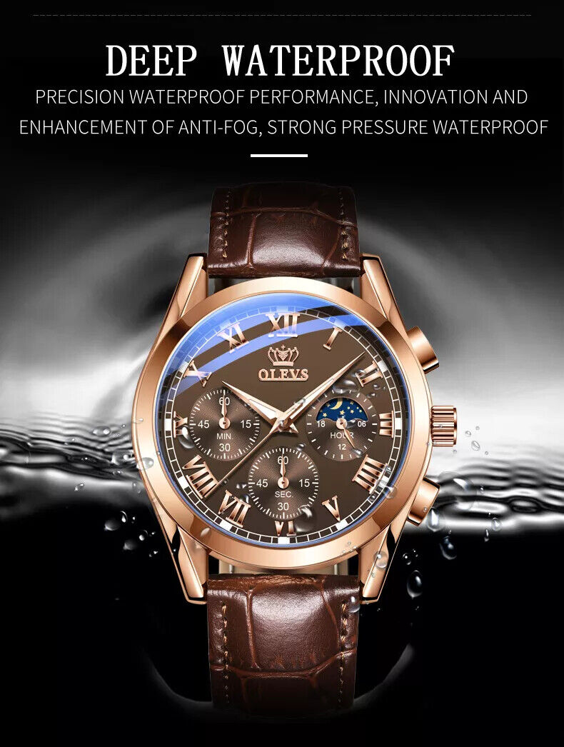 FullGear Pioneer Navigator Tritium Leather Strap 43mm Case Automatic Pilot Watch - Görsel 1