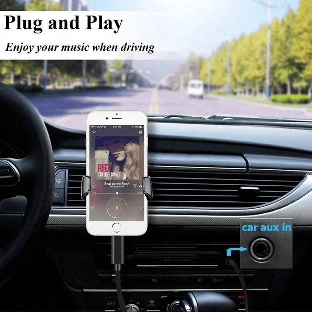 3.5mm Jack AUX Adapter Cable Cord to Car Audio For iPhone 7 8 X XS 11 12 13 PRO - Görsel 5