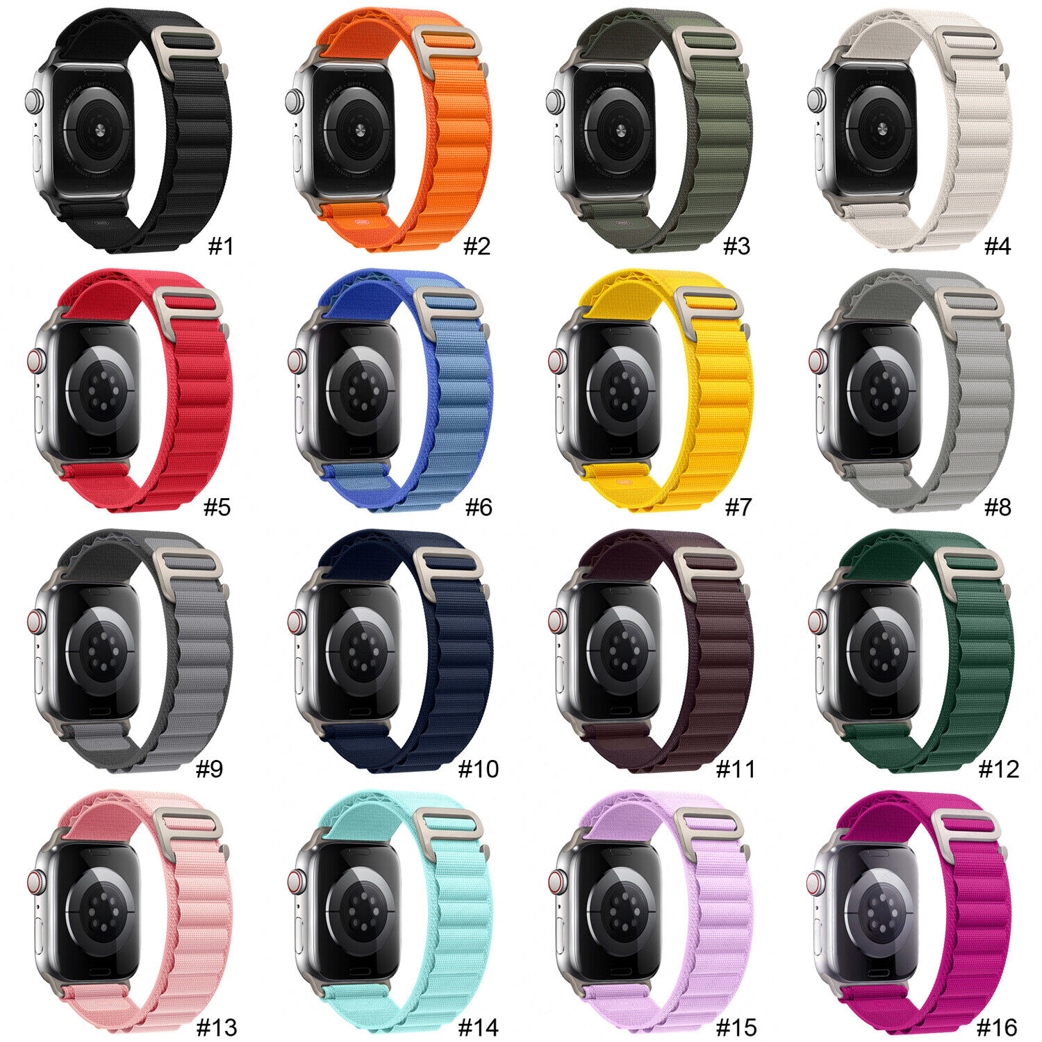 Band For Apple Watch Series 7 8 41/45MM Series SE 3 2 1 4 5 6 iWatch Strap+Case - Görsel 3