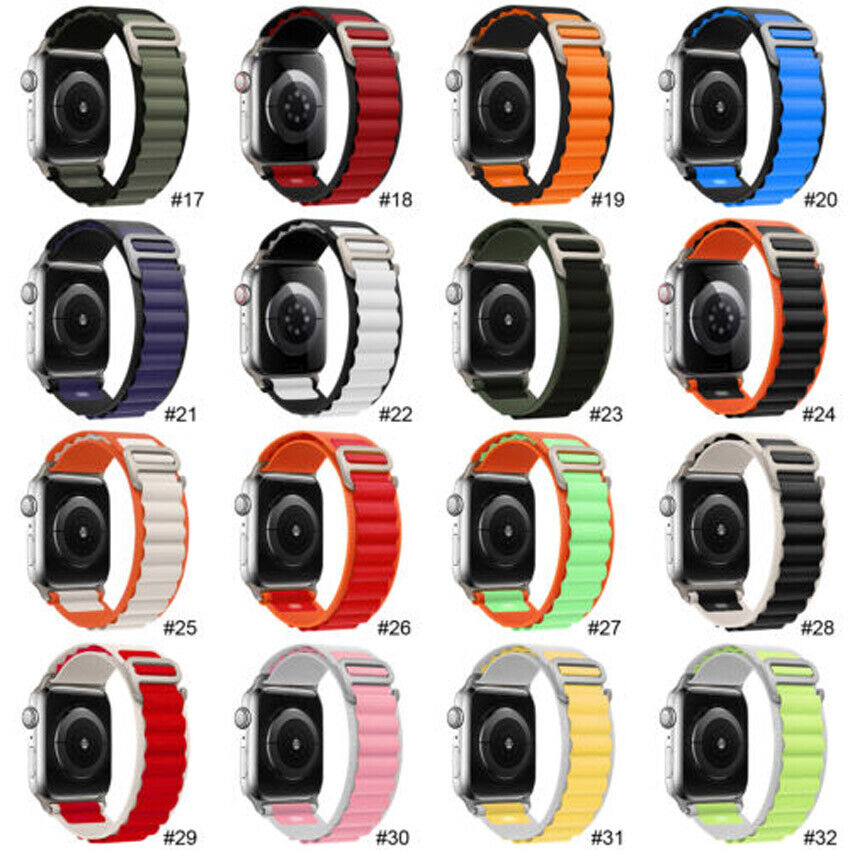 Band For Apple Watch Series 7 8 41/45MM Series SE 3 2 1 4 5 6 iWatch Strap+Case - Görsel 6