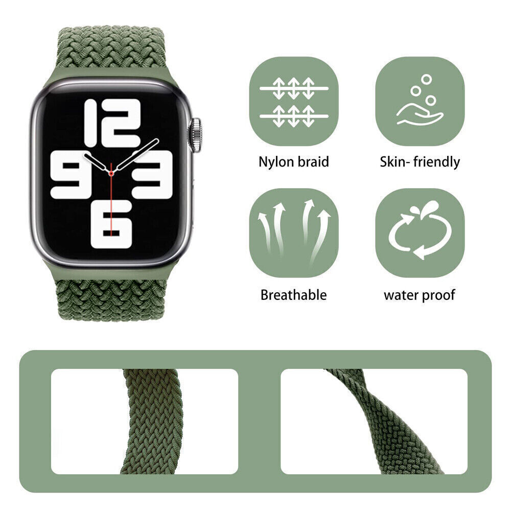 Band For Apple Watch Series 7 8 41/45MM Series SE 3 2 1 4 5 6 iWatch Strap+Case - Görsel 11