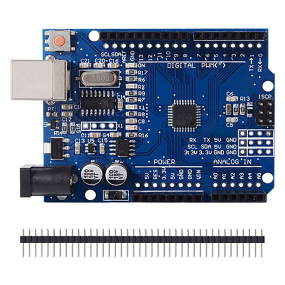 3x NEW Compatible with Arduino UNO R3 IDE, ATmega 328P CH340 R3 Board US Seller - Görsel 6