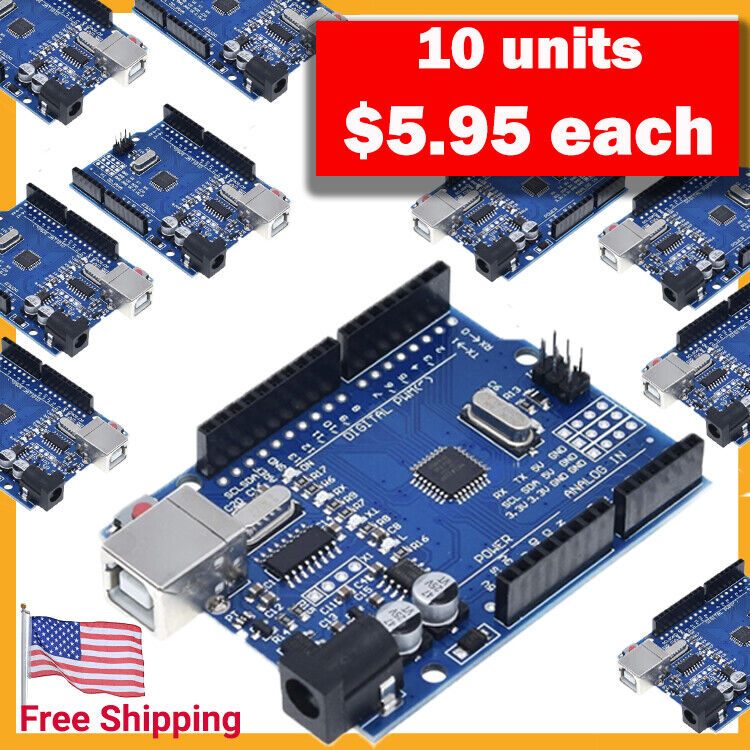 **NEW** ATMEGA328P CH340 Board Compatible with Arduino UNO IDE - Select a Combo!