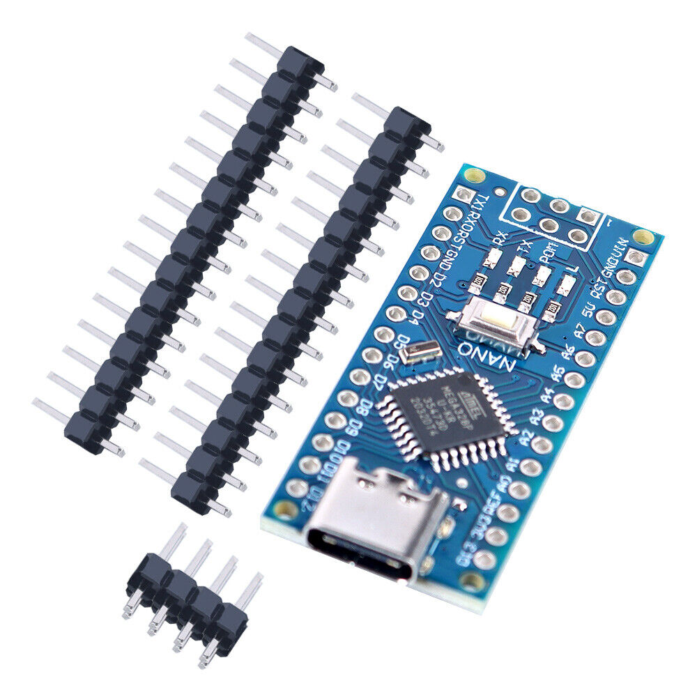 **NEW!** USB-C V3.0 ATMEGA328P CH340 Board COMPATIBLE WITH ARDUINO NANO IDE - Görsel 2