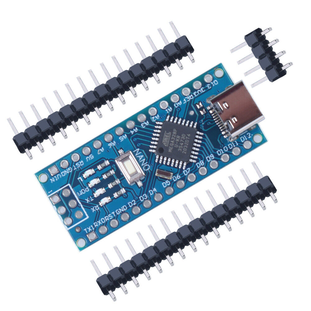 **NEW!** USB-C V3.0 ATMEGA328P CH340 Board COMPATIBLE WITH ARDUINO NANO IDE - Görsel 5
