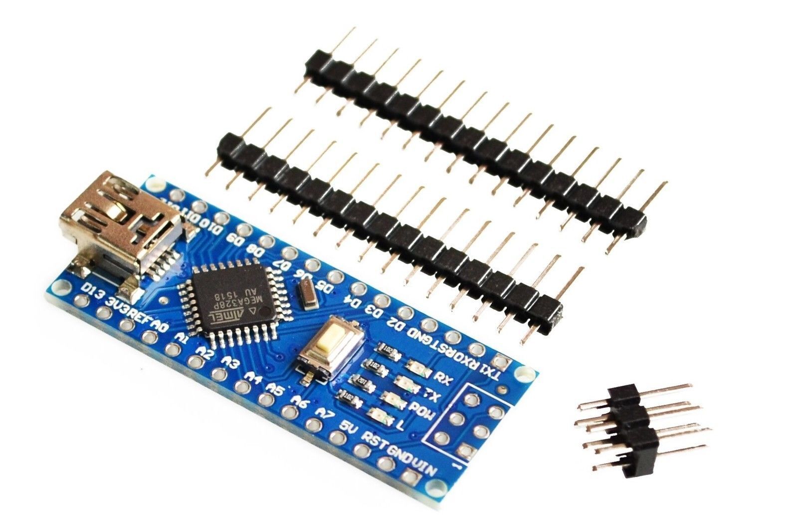 Arduino Nano V3.0 Board kompatibel Atmel ATmega328 CH340G Controller Modul 62 - Görsel 1