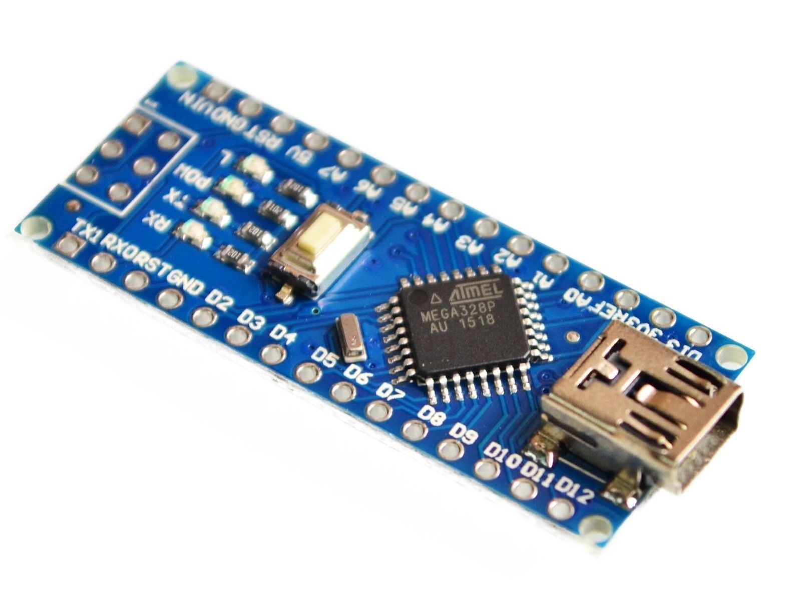 Arduino Nano V3.0 Board kompatibel Atmel ATmega328 CH340G Controller Modul 62 - Görsel 2