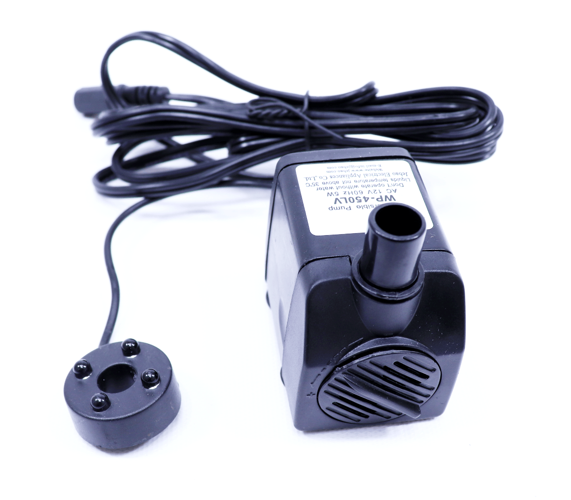 Jebao WP450LED 12V Indoor Fountain Pump w/10W LED Multi-Color Light - 118 gph - Görsel 1
