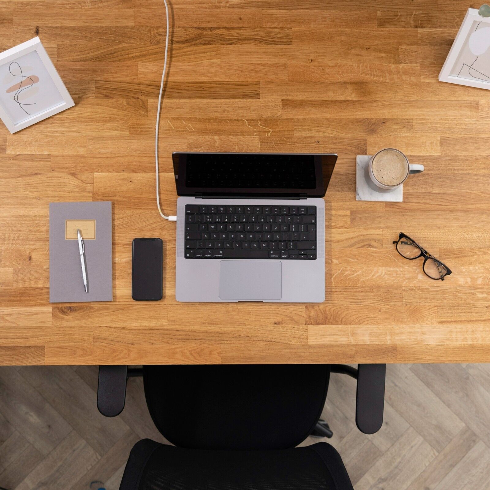 Solid Oak Desk Tops | Premium European Wooden Tables | Office Kitchen Tabletops - Görsel 5
