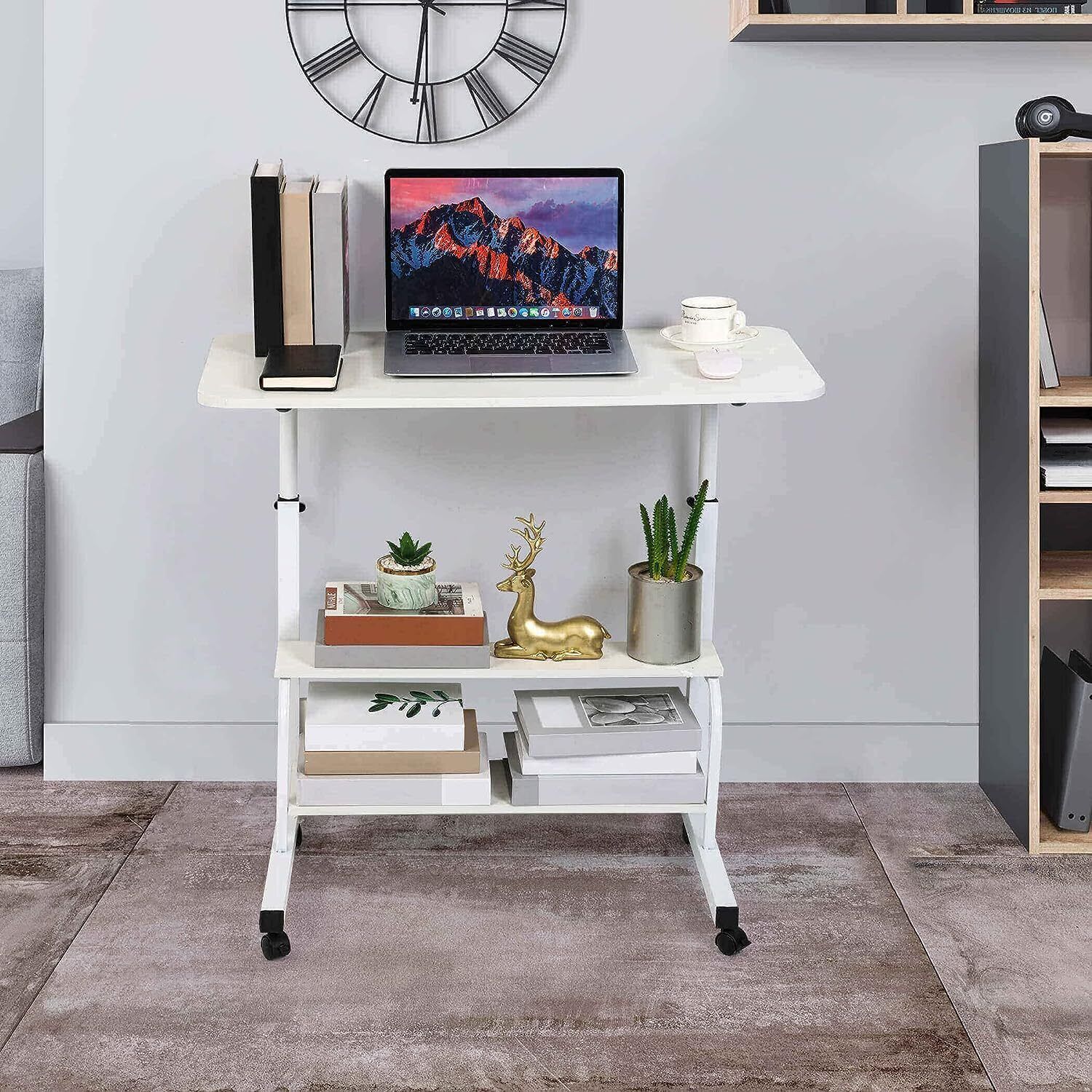 Höhenverstellbarer Laptop Computer Schreibtisch Tragbarer Tisch Sofa Desk Home - Görsel 5