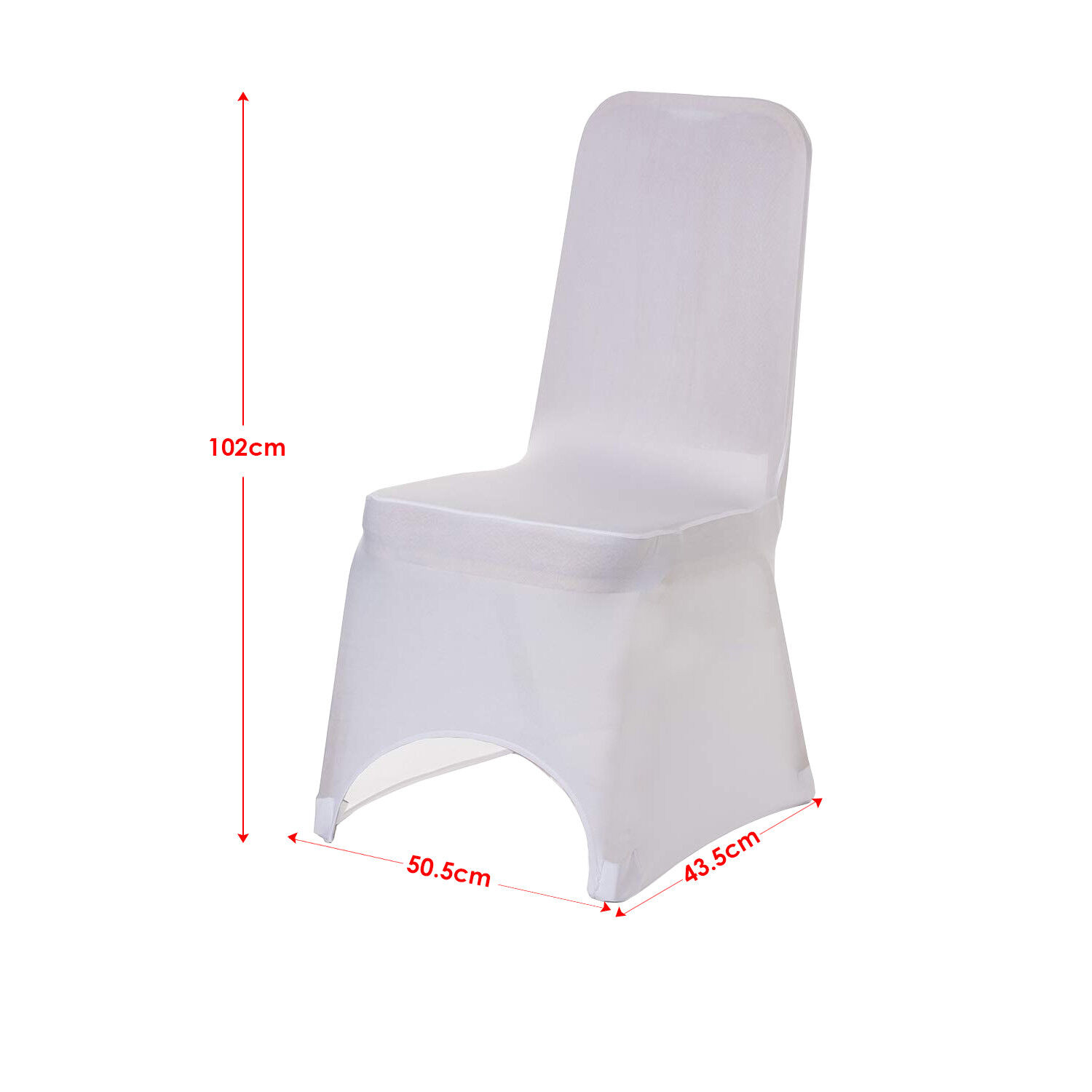 Wedding Decoration Chair Covers Slip Seat Cover Dining Spandex Stretch Slipcover - Görsel 6