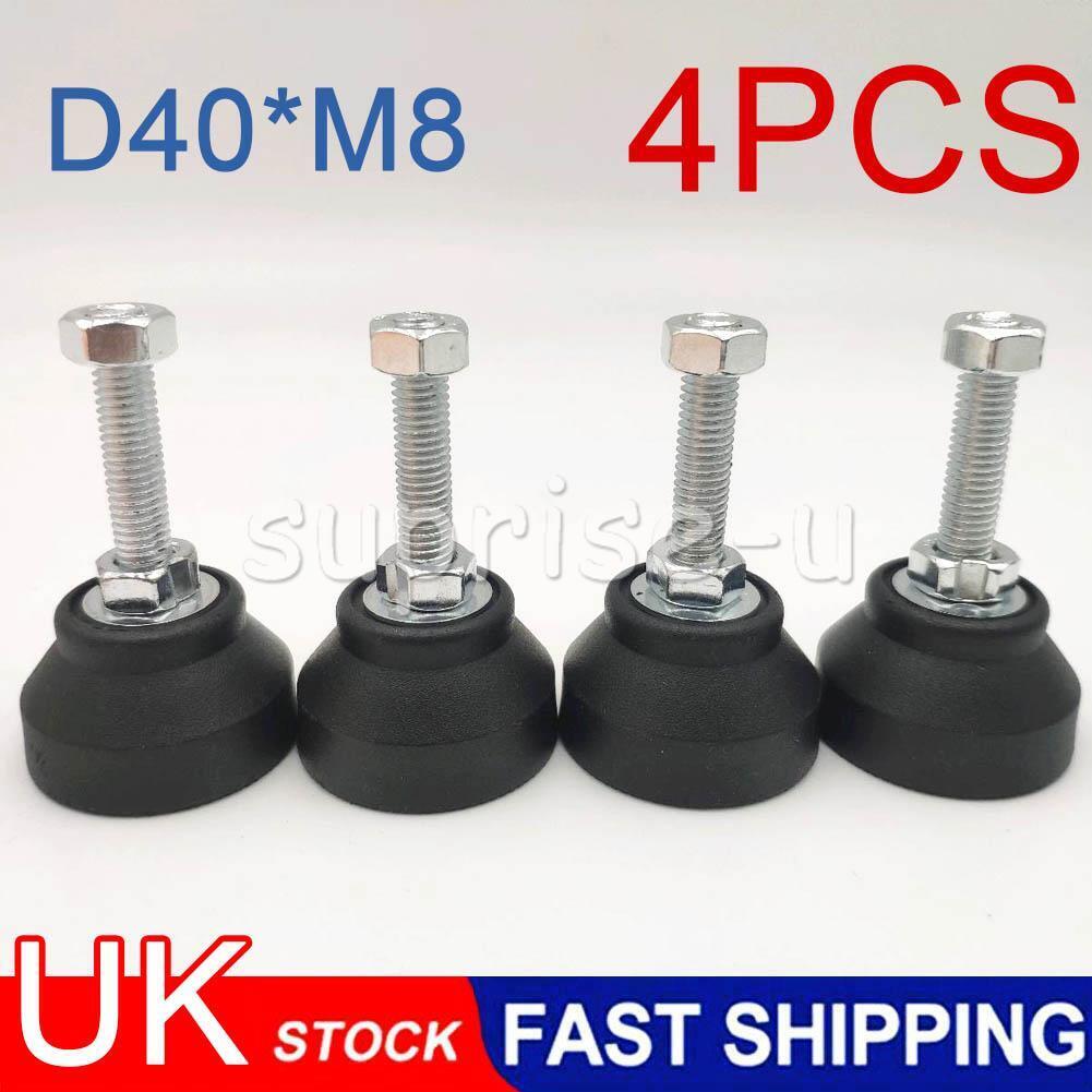 4PCS Leveling Machine Feet D40*M8*50 Screw in Height Tilting Feet Adjustable UK - Görsel 1