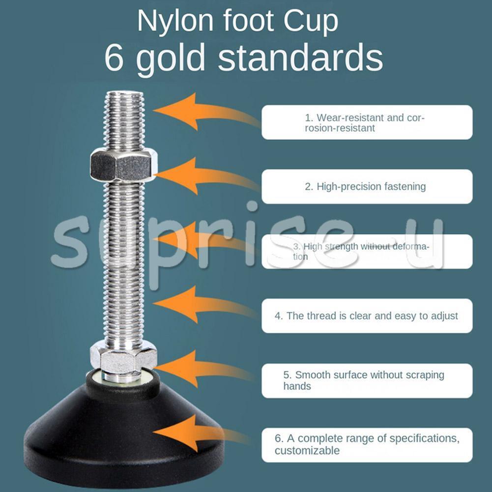 4PCS Leveling Machine Feet D40*M8*50 Screw in Height Tilting Feet Adjustable UK - Görsel 4