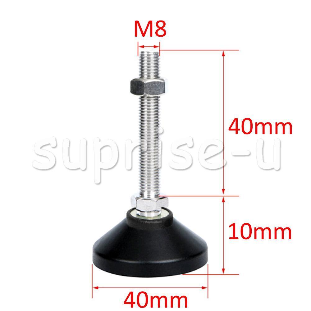 4PCS Leveling Machine Feet D40*M8*50 Screw in Height Tilting Feet Adjustable UK - Görsel 8
