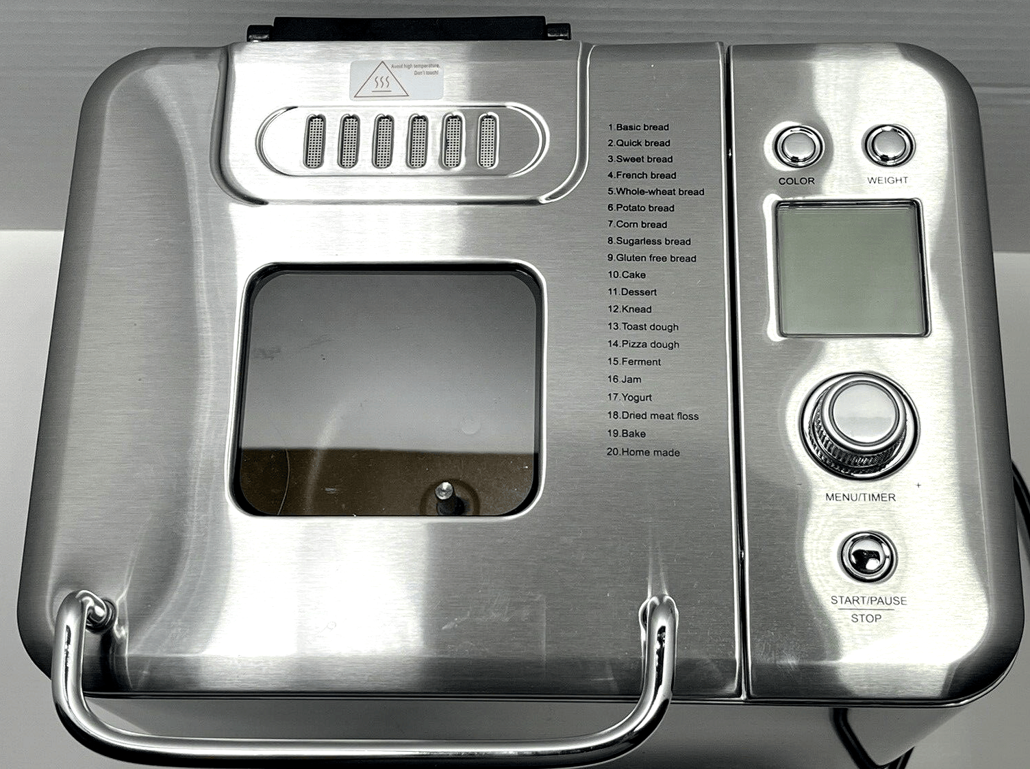 Neretva - Countertop Bread Maker - PE8866SU - 2 lb Loaf, 20 Settings, Time Delay - Görsel 4