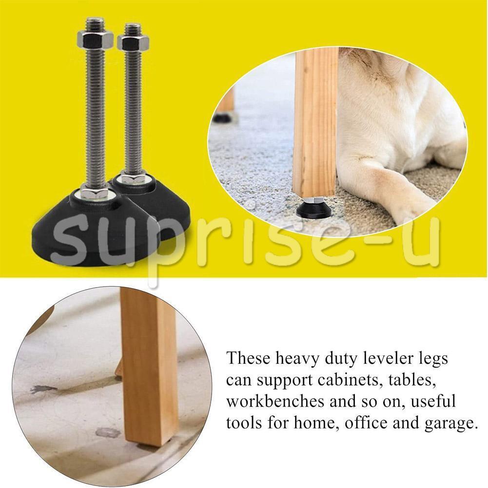 4PCS Leveling Machine Feet D40*M8*50 Screw in Height Tilting Feet Adjustable UK - Görsel 9