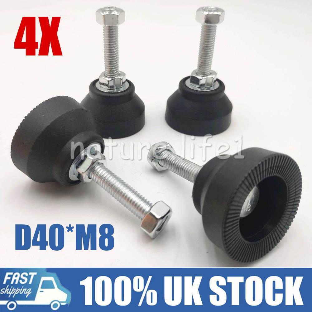 4PCS D40*M8*50 Levelling Height Adjustable Machine Furniture Feet with Lock Nut - Görsel 1
