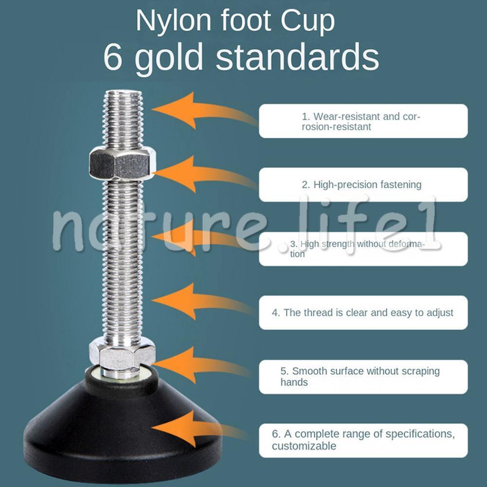 4PCS D40*M8*50 Levelling Height Adjustable Machine Furniture Feet with Lock Nut - Görsel 7