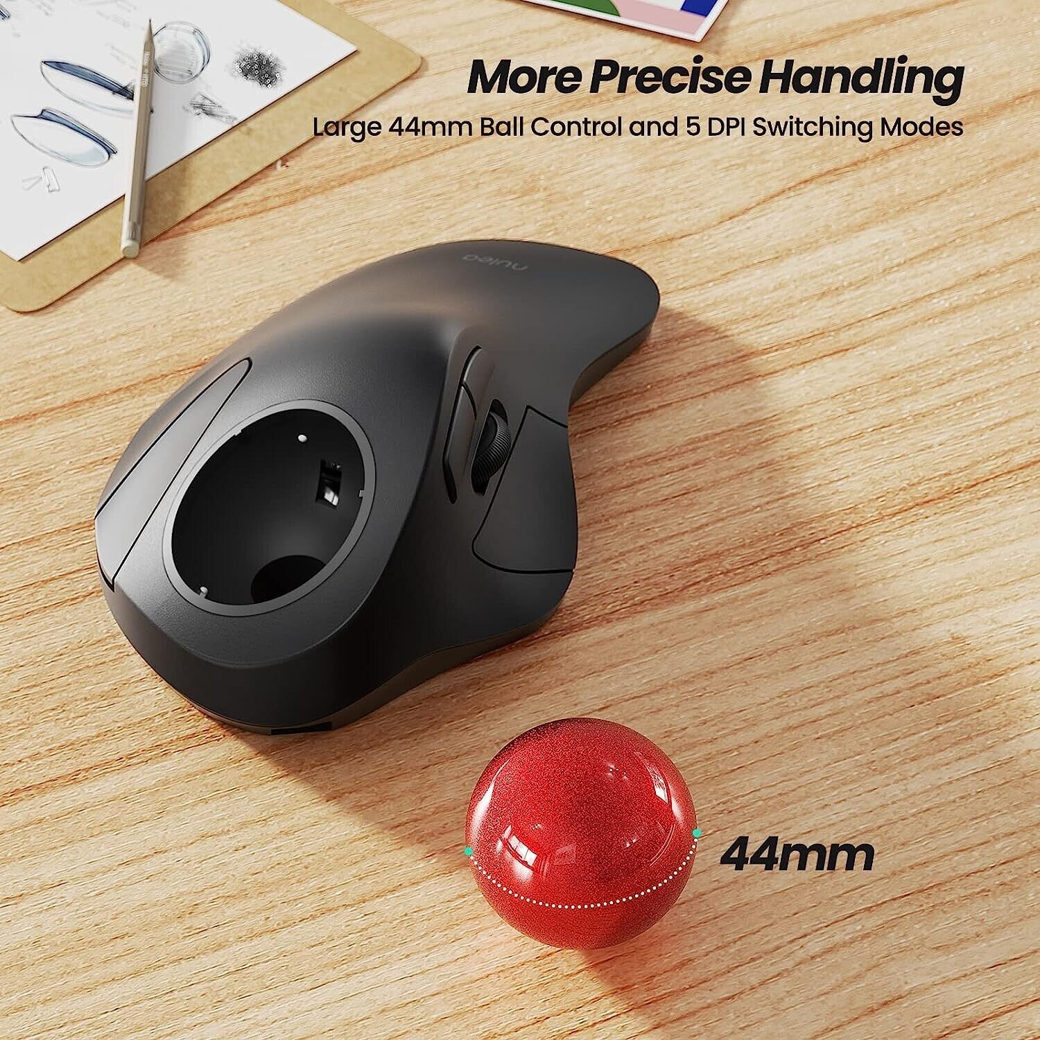 Nulea M501 Wireless Trackball Mouse - Görsel 4