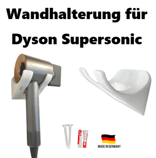 Wall Mount for Dyson Supersonic Hair Dryer White - Görsel 1