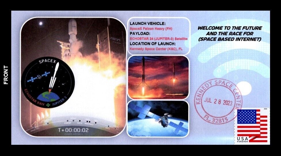 EchoStar 24 (Jupiter-3) Satellite launched by SpaceX Falcon Heavy, July 28, 2023 - Görsel 1