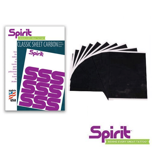 Spirit Manual Tattoo Carbon Paper - Authentic - A4 Hectograph Stencil Transfer - Görsel 1