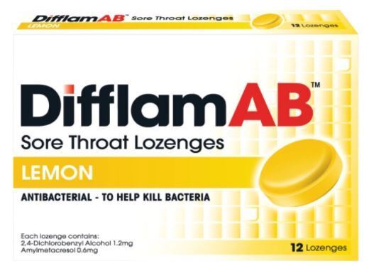 3x DIFFLAM AB Sore Throat Lozenges 12s Kill Bacteria Soothes Relieve Sore Throat - Görsel 6