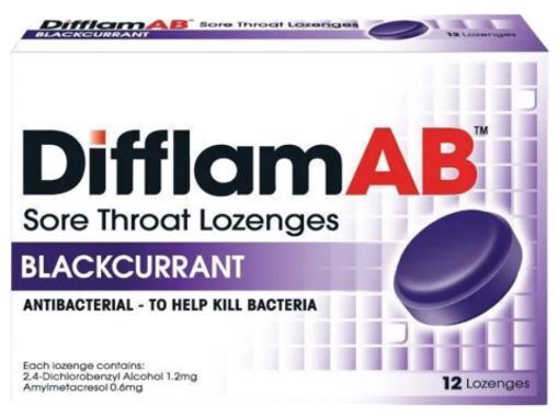 3x DIFFLAM AB Sore Throat Lozenges 12s Kill Bacteria Soothes Relieve Sore Throat - Görsel 7