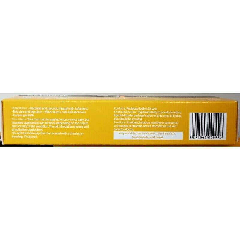 Cream Antiseptic Betadine Kills Bacteria Minor Cut Burn Treatment 15g X 4 PACKS - Görsel 10
