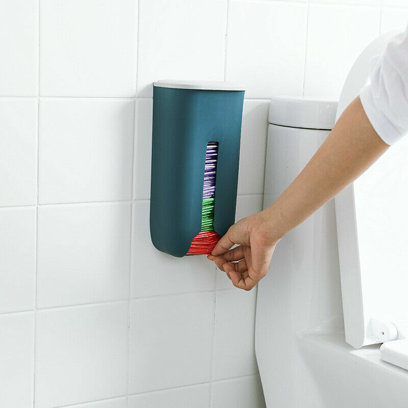 Kitchen Grocery Plastic Bag Holder Dispenser Saver Wall Mount Organizer - Görsel 5
