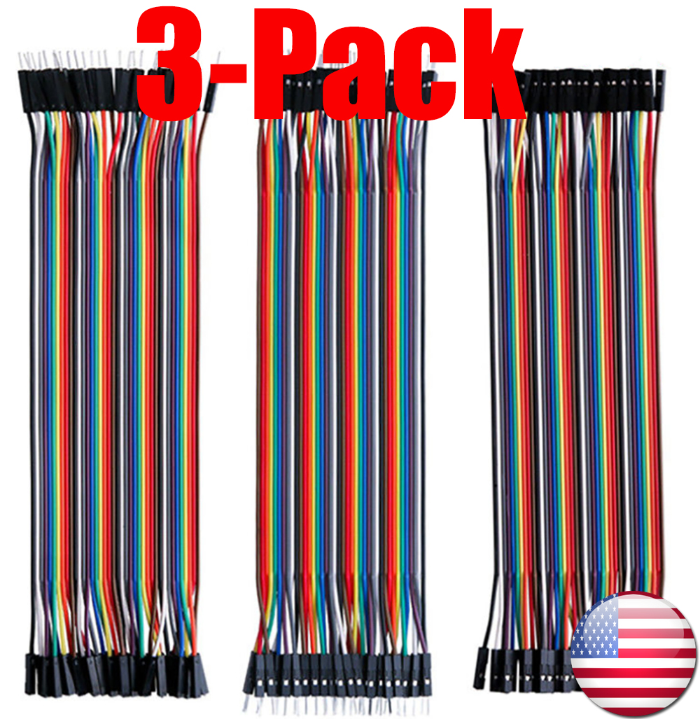 (1X/3X)40 PCS10/20/30CM MM, MF, FF Dupont Wire Jumper Cable Arduino Breadboard - Görsel 1