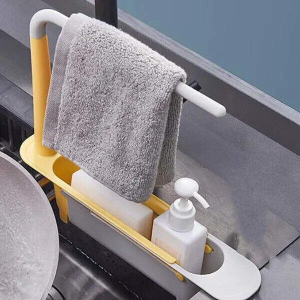 Kitchen Drainage Shelf Multifunctional Dishwashing Sponge Storage Rack Rag - Görsel 6
