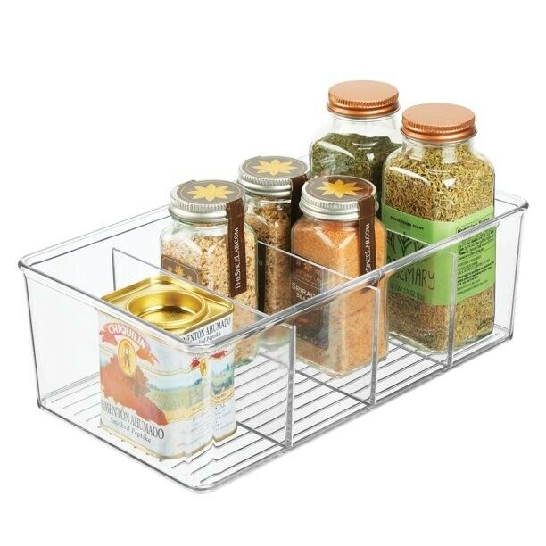 Kitchen Pantry Food Cabinet Organizer, Clear, 2 Count - Görsel 1
