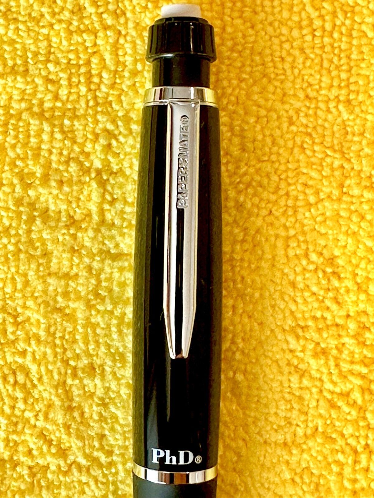 Paper Mate PhD Pencils ..7mm Rare Black and Chrome - Görsel 1