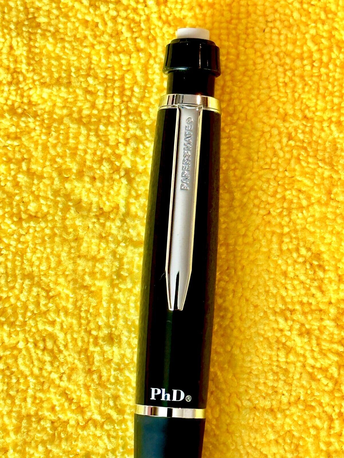 Paper Mate PhD Pencils ..7mm Rare Black and Chrome - Görsel 3